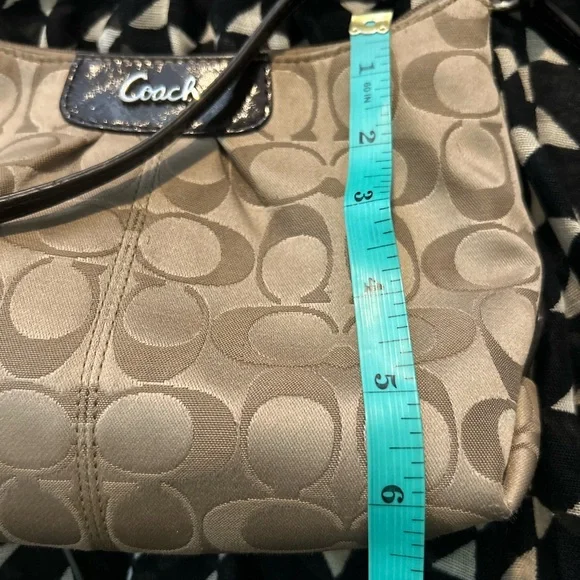 Coach Brown and Tan Crossbody Bag - Picture 8 of 9